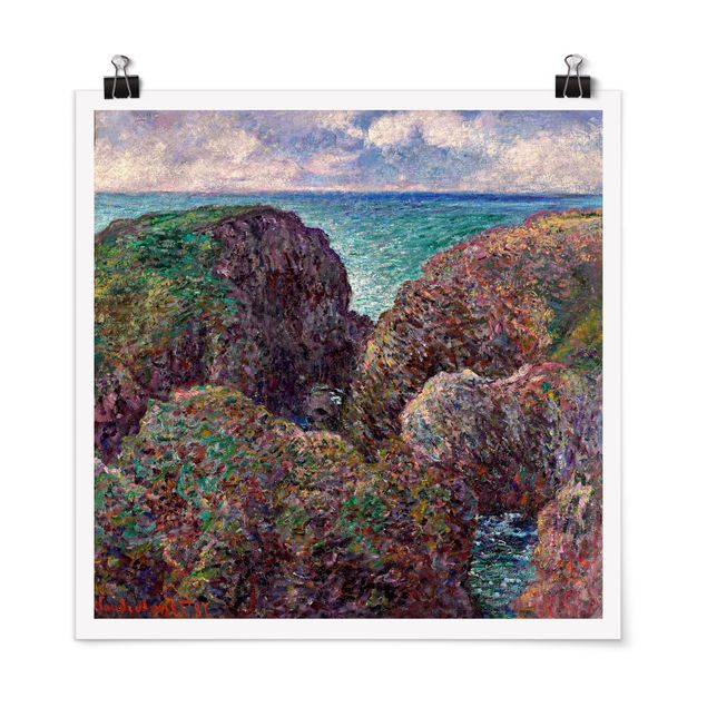 Láminas cuadros famosos Claude Monet - Group of Rocks at Port-Goulphar