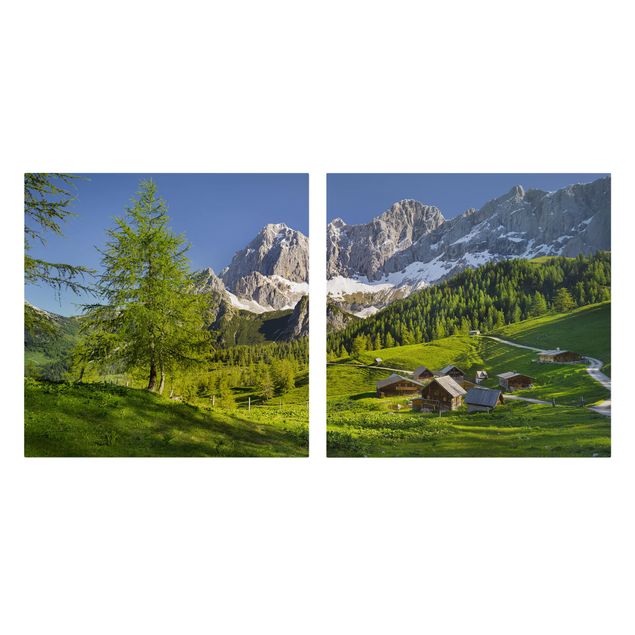 Cuadro con paisajes Styria Alpine Meadow