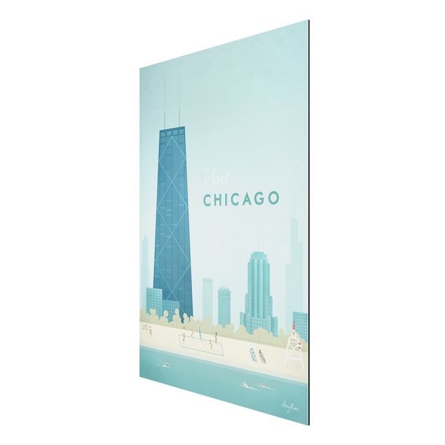 Cuadros famosos Travel Poster - Chicago