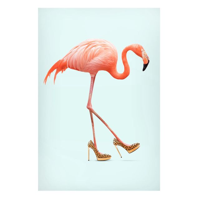 Tableros magnéticos animales Flamingo With High Heels