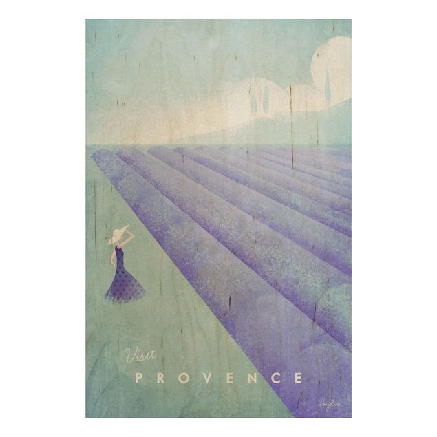 Cuadros de madera flores Travel Poster - Provence