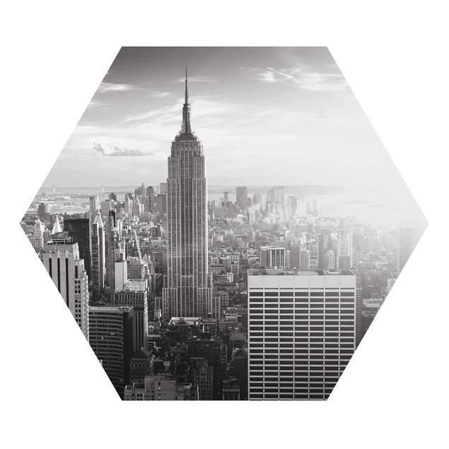 Cuadros modernos blanco y negro Manhattan Skyline