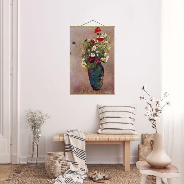Decoración cocina Odilon Redon - Flower Vase with Poppies