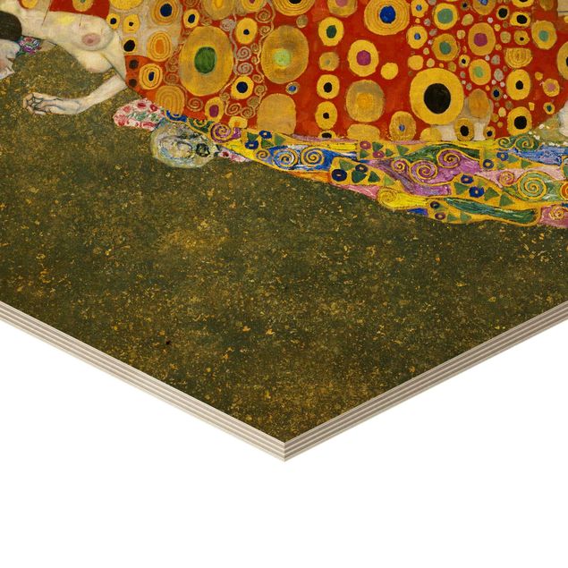 cuadro hexagonal Gustav Klimt - Hope II
