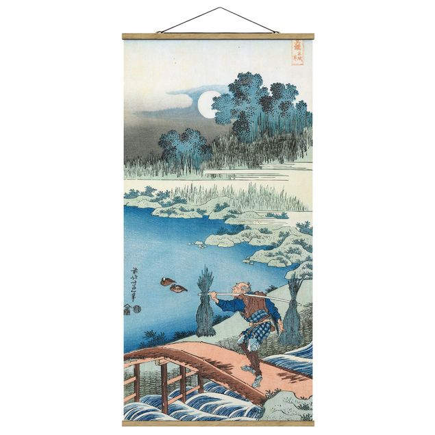 Cuadro con paisajes Katsushika Hokusai - Rice Carriers (Tokusagari)