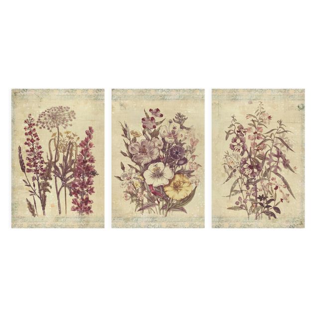 Cuadros Vintage Flower Trio