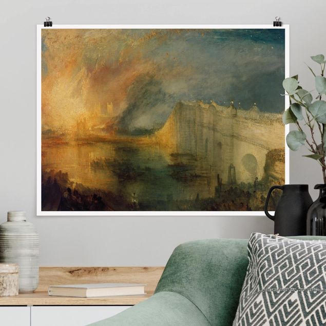 Decoración en la cocina William Turner - The Burning Of The Houses Of Lords And Commons