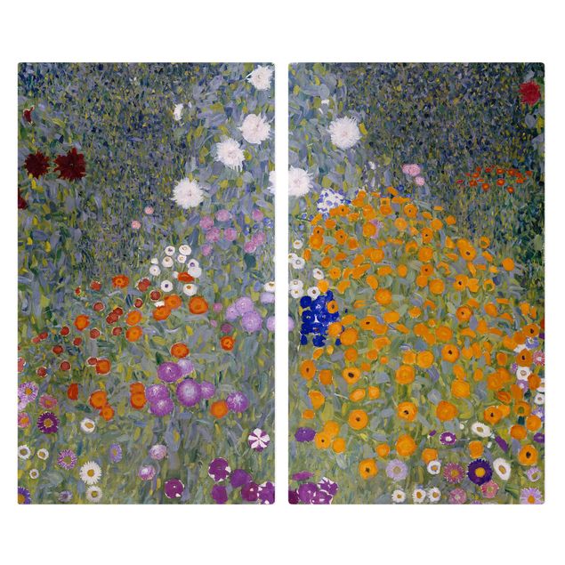 Cubre vitrocerámicas flores Gustav Klimt - Cottage Garden
