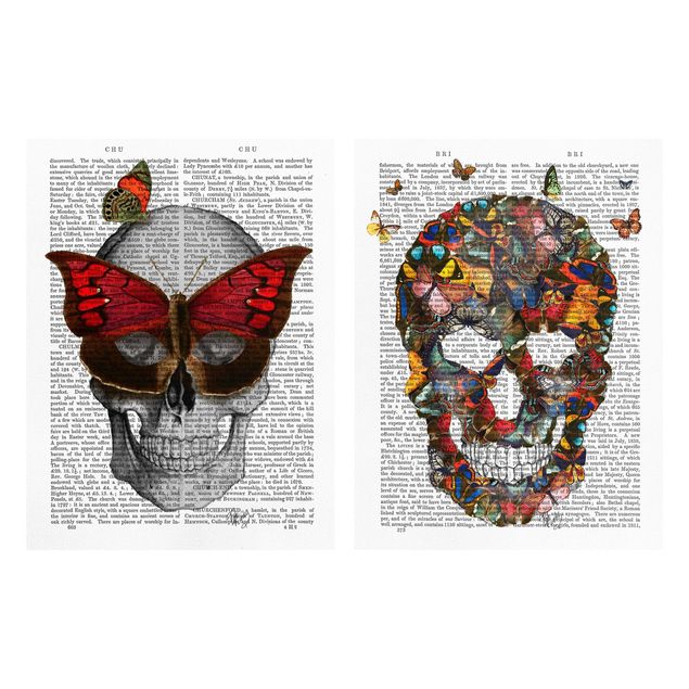 Lienzos animales Scary Reading - Butterfly Mask Set I