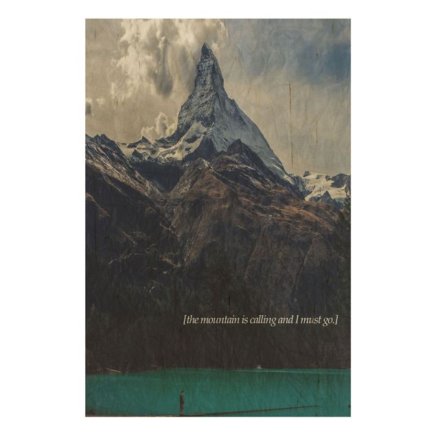 Cuadros de madera paisajes Poetic Landscapes - Mountain