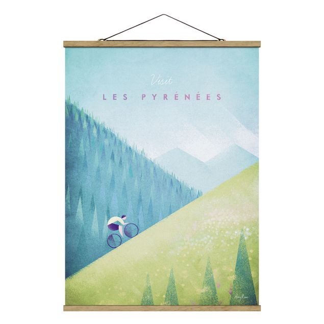 Cuadros arquitectura Travel Poster - The Pyrenees