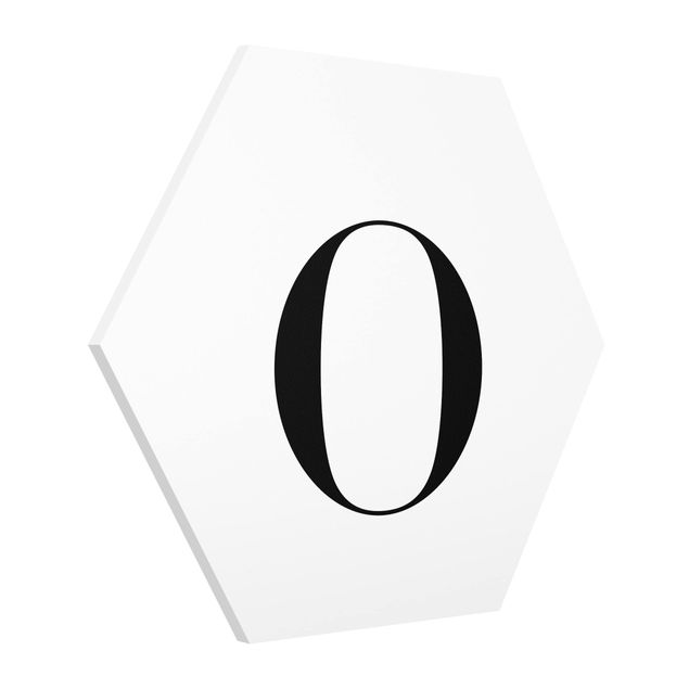 Cuadros modernos Letter Serif White O