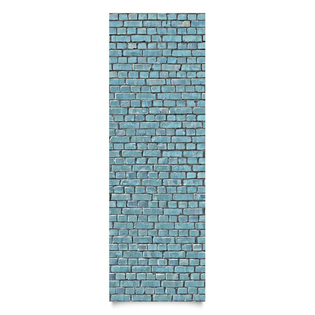 Láminas adhesivas en azul Brick Tiles Turquoise