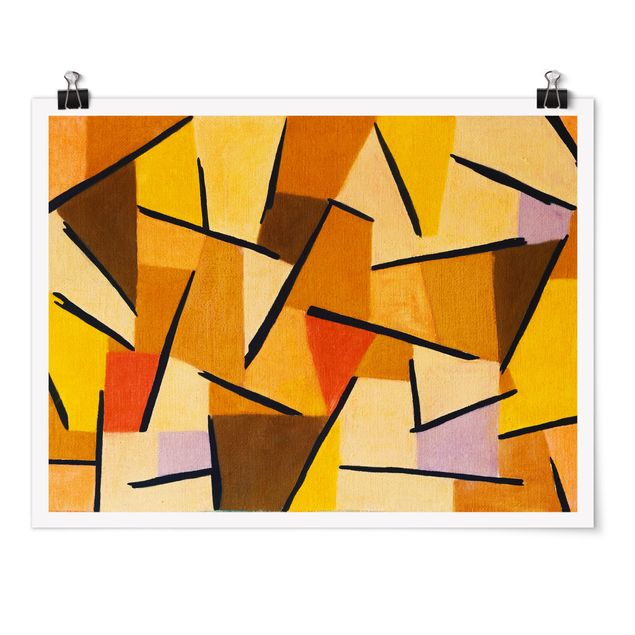 Póster cuadros famosos Paul Klee - Harmonized Fight