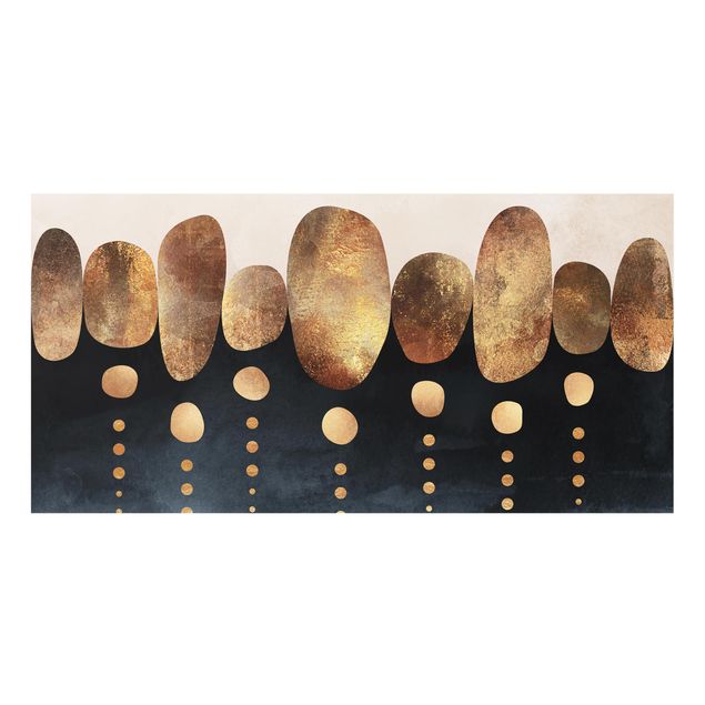 panel-antisalpicaduras-cocina Abstract Golden Stones
