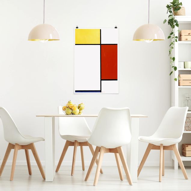 Decoración en la cocina Piet Mondrian - Composition I