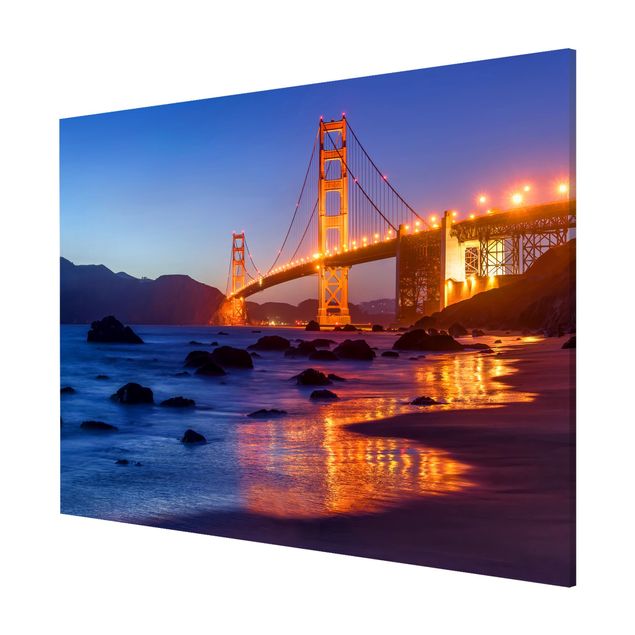 Cuadros modernos Golden Gate Bridge At Dusk