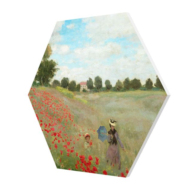 Cuadros de paisajes naturales  Claude Monet - Poppy Field Near Argenteuil