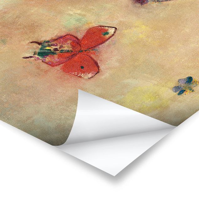 Cuadros famosos Odilon Redon - Colourful Butterflies