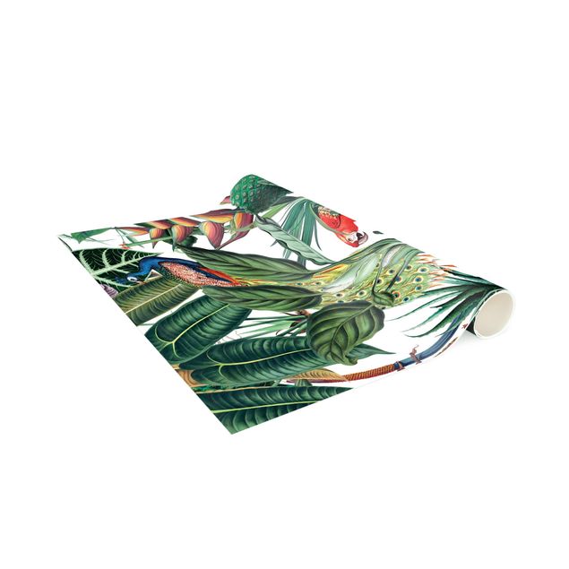 Alfombras modernas Colourful Tropical Rainforest Pattern