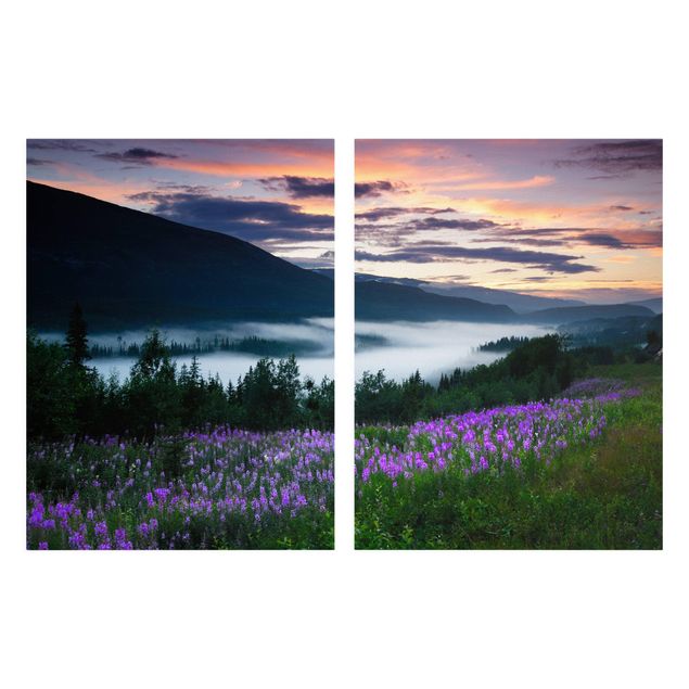 Lienzos de paisajes Heavenly Valley In Norway