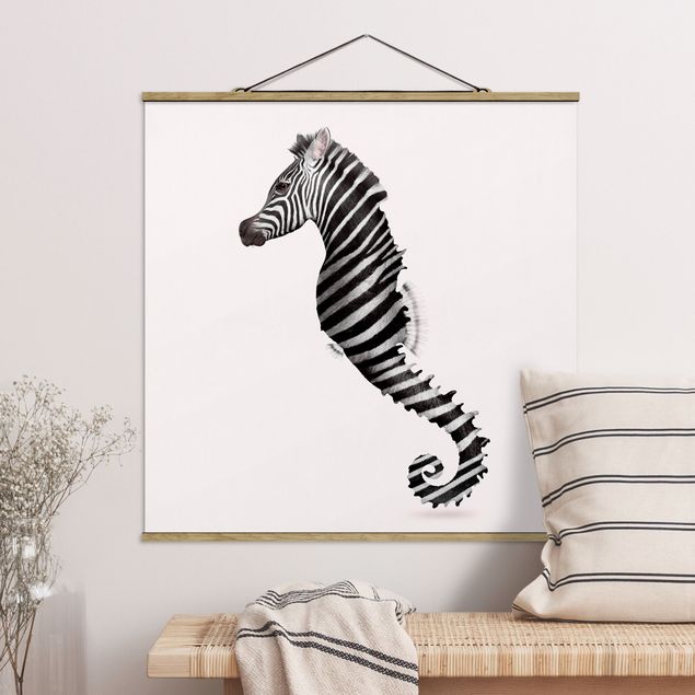 Decoración en la cocina Seahorse With Zebra Stripes