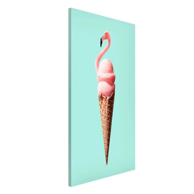 Decoración en la cocina Ice Cream Cone With Flamingo