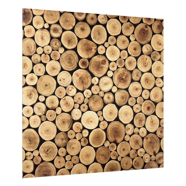 Panel antisalpicaduras cocina efecto madera Homey Firewood