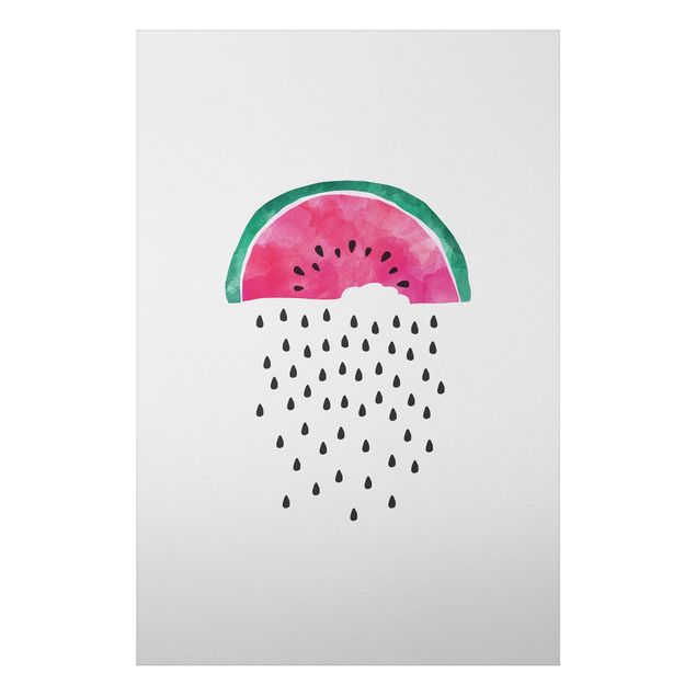 Cuadros de frutas modernos Watermelon Rain