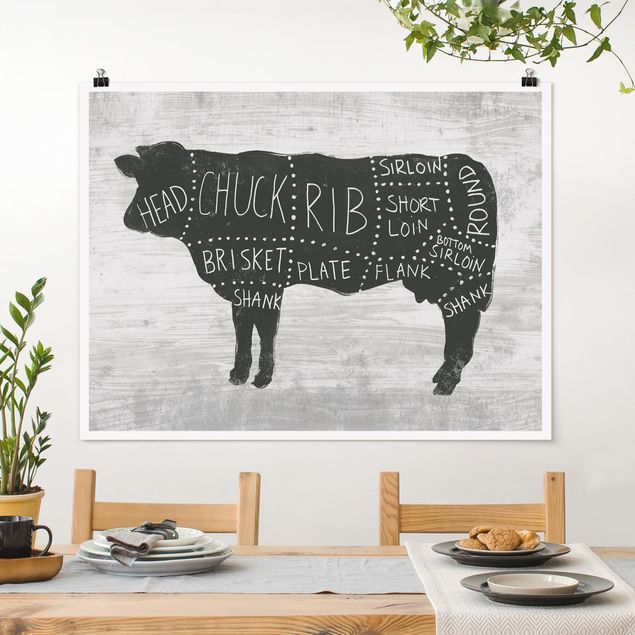 Decoración en la cocina Butcher Board - Beef