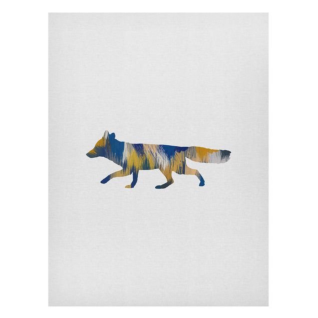 Cuadros famosos Fox In Blue And Yellow