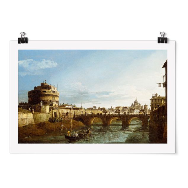 Estilo artístico Post Impresionismo Bernardo Bellotto - View of Rome looking West