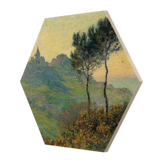 Cuadros de monet Claude Monet - The Church Of Varengeville At Evening Sun