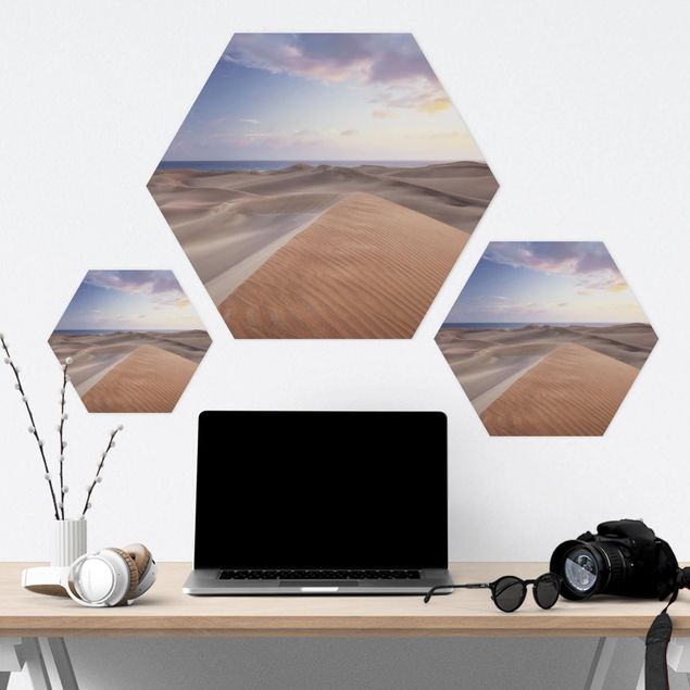 cuadros hexagonales View Of Dunes