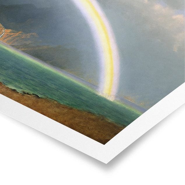 Cuadro con paisajes Albert Bierstadt - Rainbow over the Jenny Lake, Wyoming
