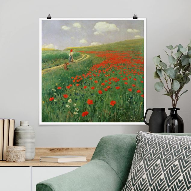 Decoración cocina Pál Szinyei-Merse - Summer Landscape With A Blossoming Poppy