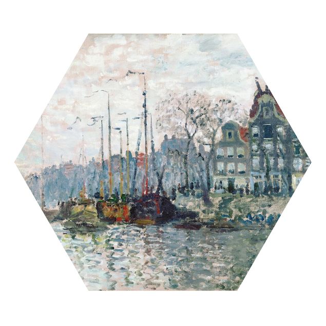 Cuadros de ciudades Claude Monet - View Of The Prins Hendrikkade And The Kromme Waal In Amsterdam