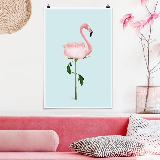 Decoración de cocinas Flamingo With Rose