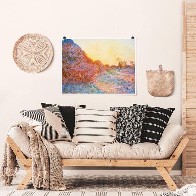 Cuadros famosos Claude Monet - Haystack In Sunlight