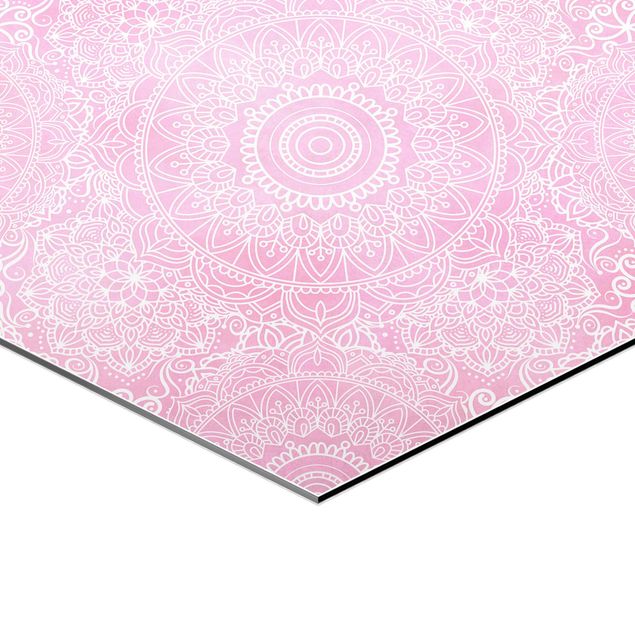 Cuadros decorativos Pattern Mandala Light Pink