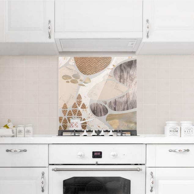 Panel antisalpicaduras cocina patrones Abstract Quarry Pastel Pattern
