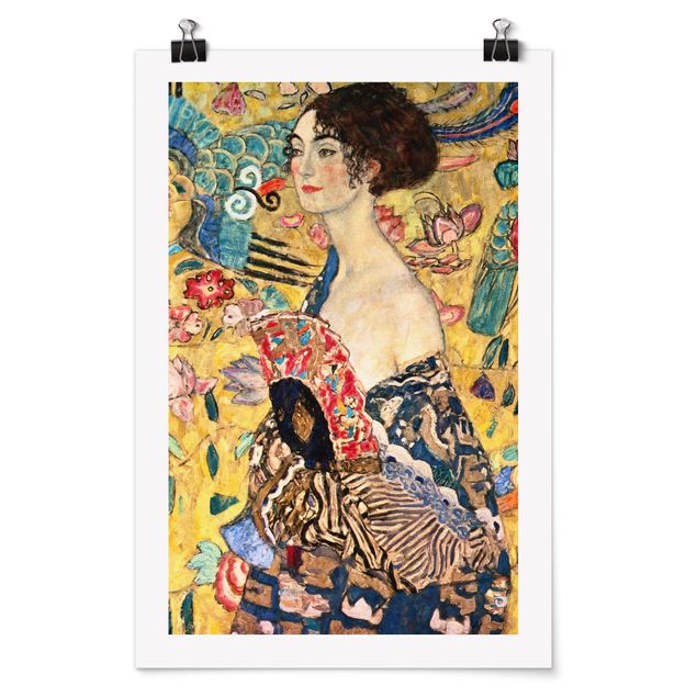 Estilos artísticos Gustav Klimt - Lady With Fan