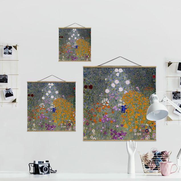 Cuadros de flores modernos Gustav Klimt - Cottage Garden