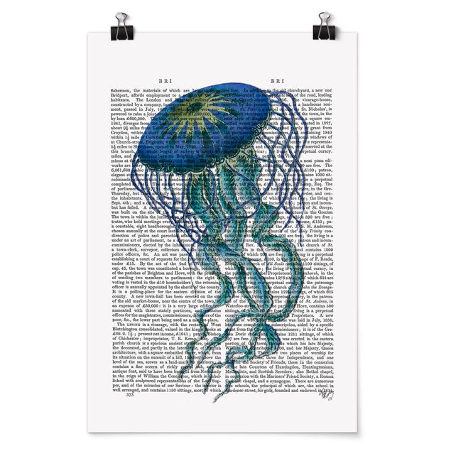 Cuadros con frases motivadoras Animal Reading - Jellyfish