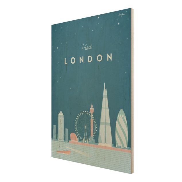 Cuadros Henry Rivers Travel Poster - London