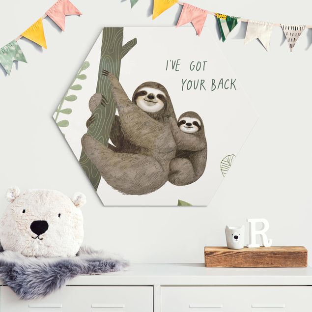 Cuadros con frases motivadoras Sloth Sayings - Back