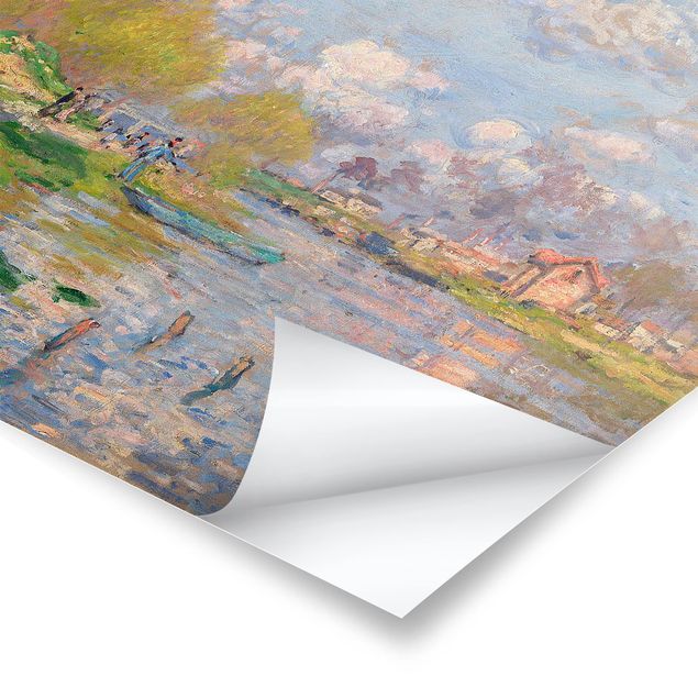 Póster paisajes para pared Claude Monet - Spring On The Seine