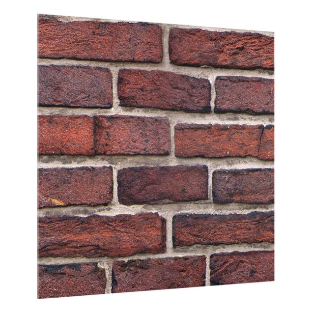 Panel antisalpicaduras cocina efecto piedra Brick Wall Red