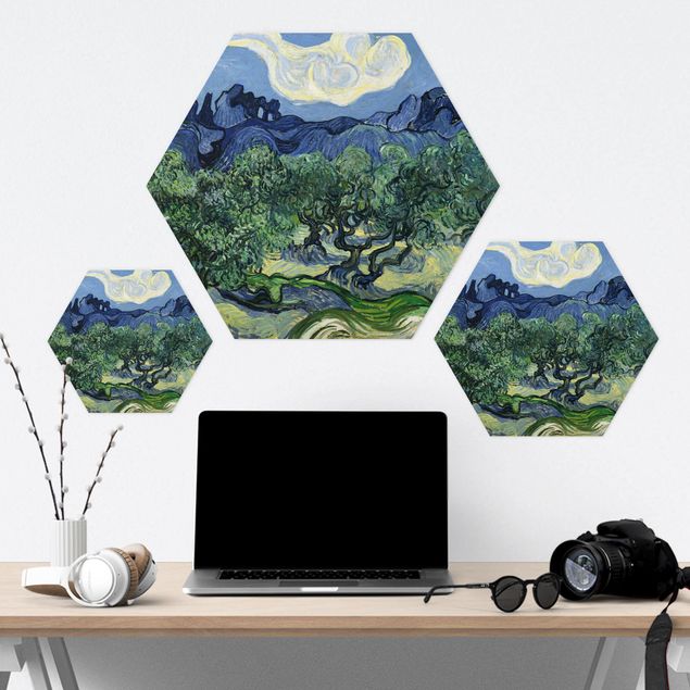 Láminas de cuadros famosos Vincent Van Gogh - Olive Trees