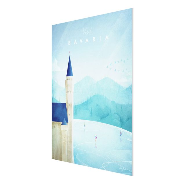 Láminas de cuadros famosos Travel Poster - Bavaria
